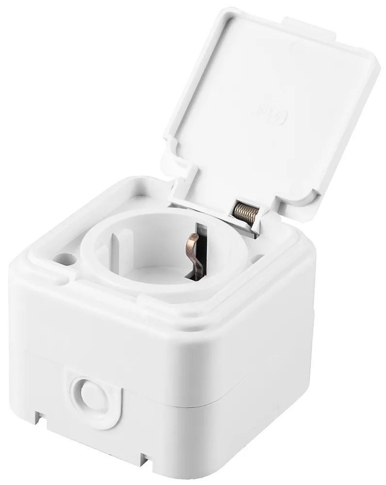 Розетка 1 ОП с заземлением РА16-21-20 STEKKER 39689 