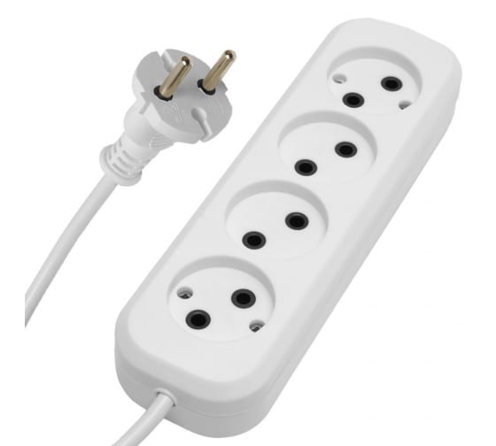 Удлинитель 3метра 4гнезда без заземления  STEKKER Home 39217