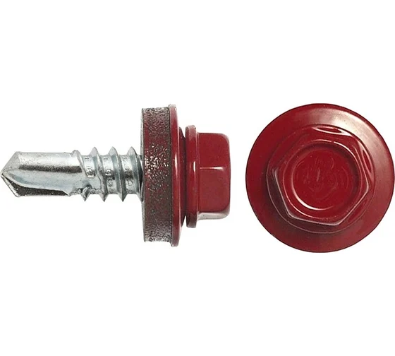 саморез кров 4.8*51 красн (200шт) СВФС