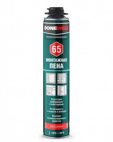 пена монт Donwel 65 1л проф 750мл