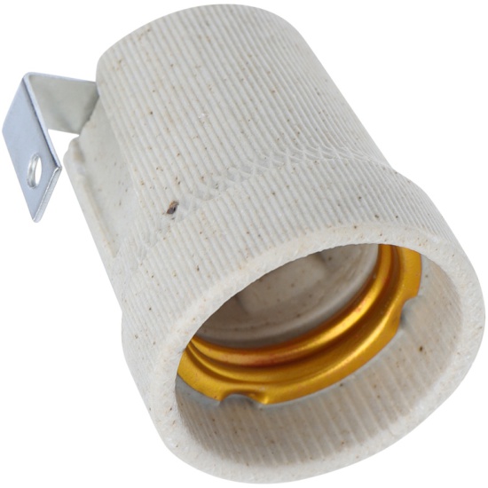 Патрон Е27 Керамика с держателем 