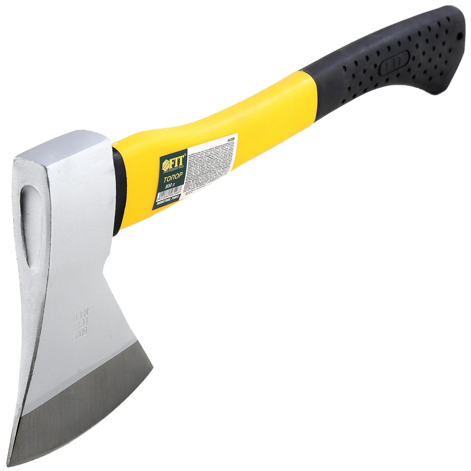 Топор 0.8кг Фит фиберглассовая ручка 46208 