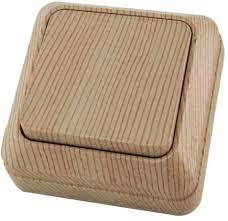 Выключатель 1-клавиша Ладога 10А сосна 1801-0043