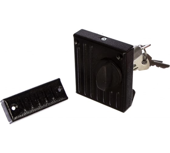 Замок накладной Зенит ЗН1-2 черный 