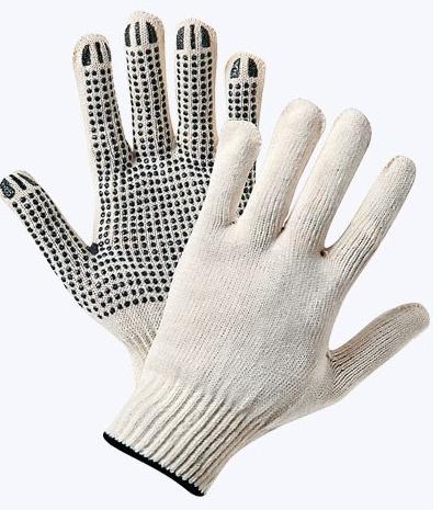 Перчатки х\б с ПВХ покрыт утеплен рифленые 10кл