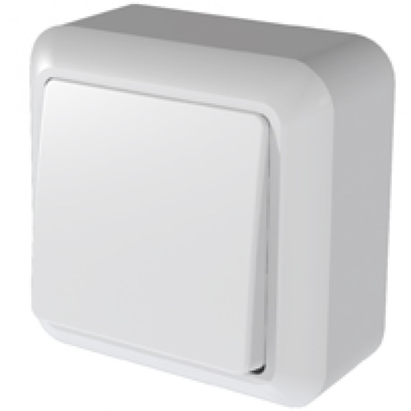 Выключатель 1-клавиша 16-131 белый