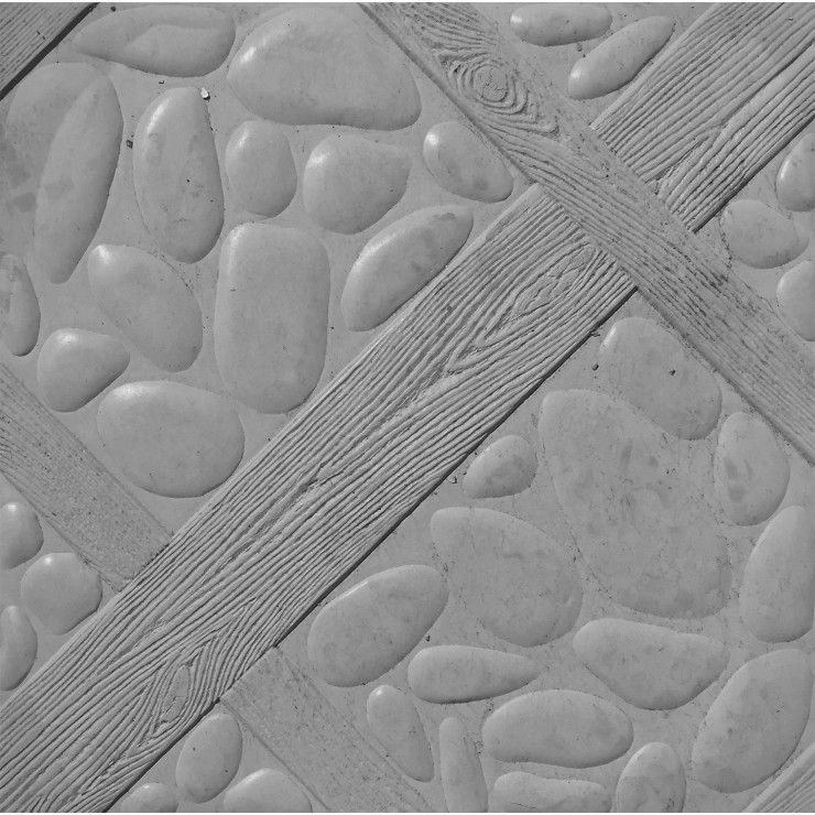 Плитка тротуарная 400*400 серая Рио 