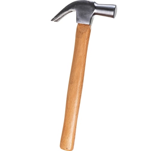Молоток-гвоздодер 450г деревянная ручка Sparta 104205