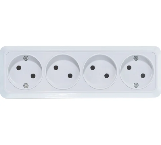 розетка 4 ОП б\заз перенос 10А Юниверсал 161408