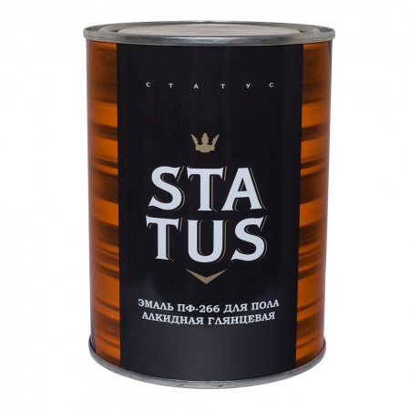 Эмаль ПФ-266 Статус 0.8 золотисто-коричневая