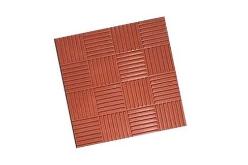 Плитка тротуарная 300*300 красная Паркет 