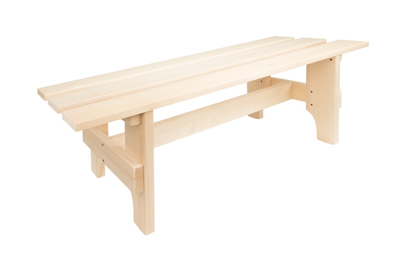 Скамья 1.5м  без спинки осина 