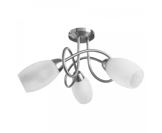 Люстра Mutti 3*40W 45*23см белая матовая серебро 740917