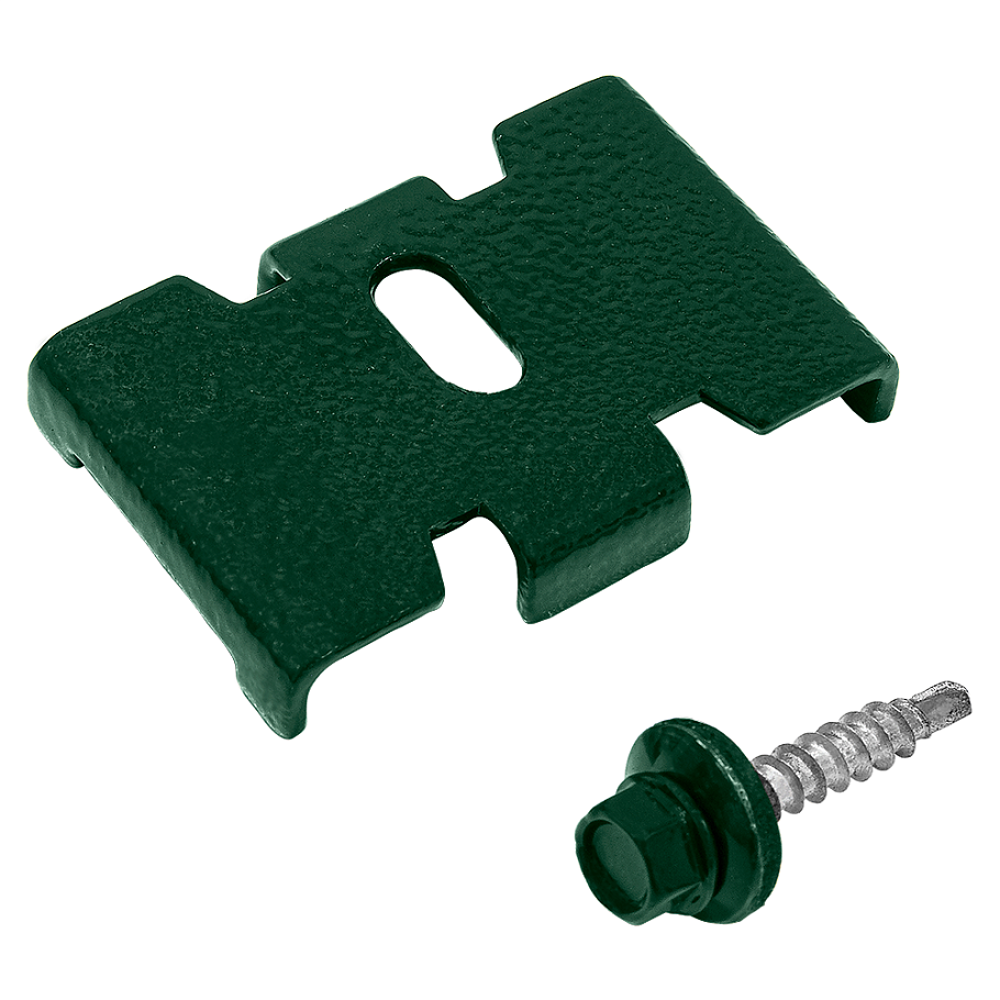 Крепеж для сварной сетки Паук 4.8*29 Зеленый