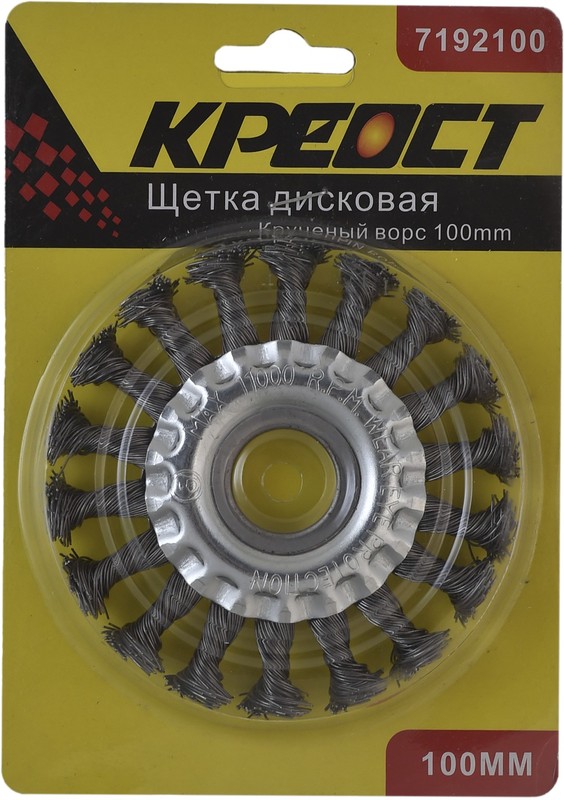 Щетка-крацовка 100мм колесо Креост 7192100