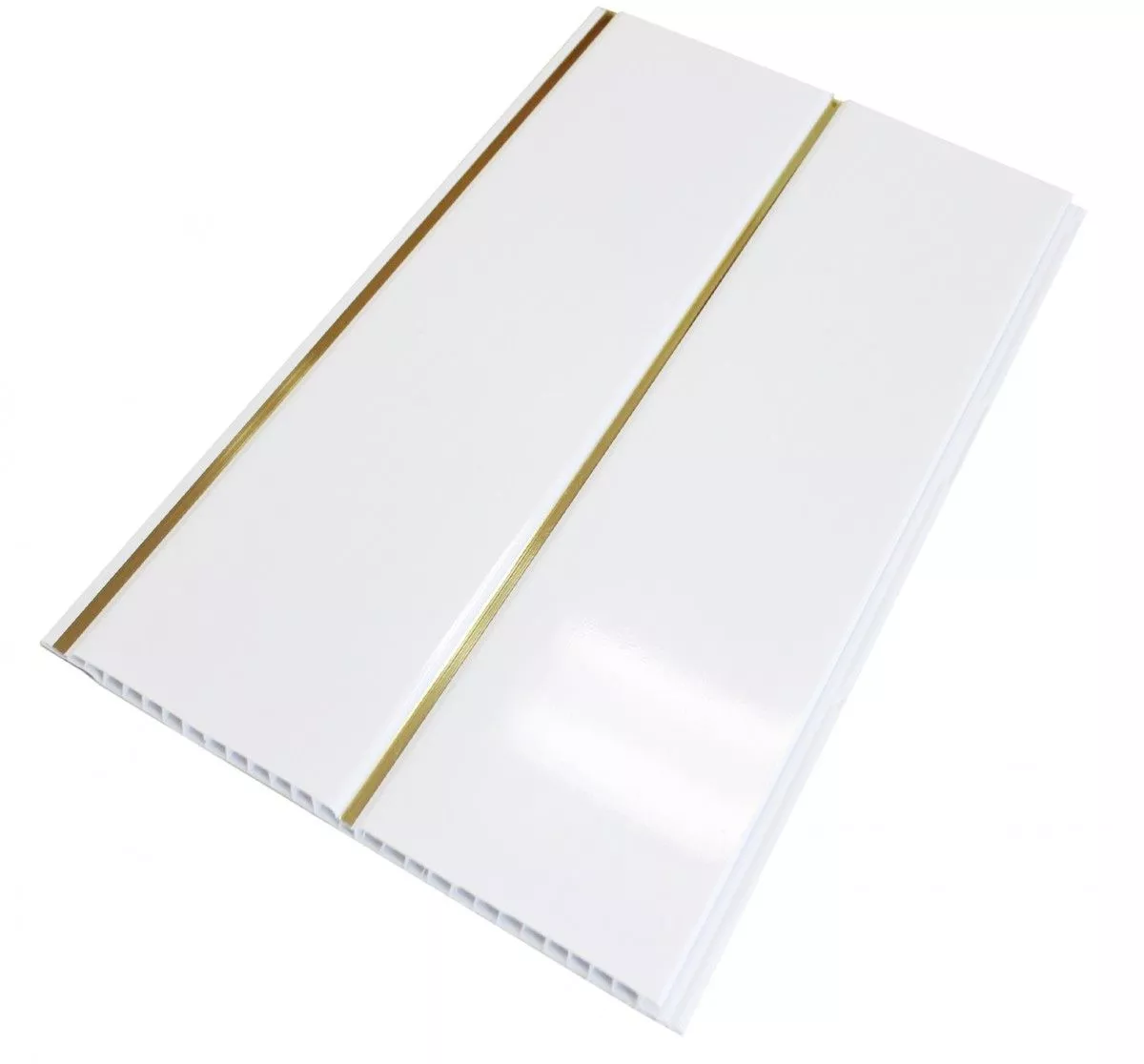 Панель ПВХ 0.24*3м 2п золото вогнутая Софитто 