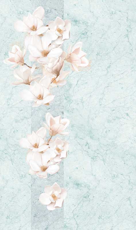 Панель ПВХ 0.25*2.7м Альтеро голубой узор №291 