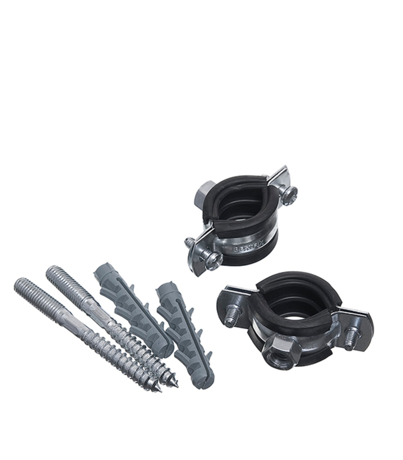 Хомут сантехнический 1"(32-36мм) шпилька М8-80\дюбель 