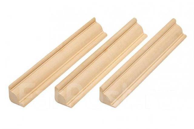 Плинтус 12*25*2500 гладкий\угловой осина 