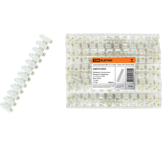 колодка клемм 10мм ЗВИ-10 1.5-6мм 12пар 053072