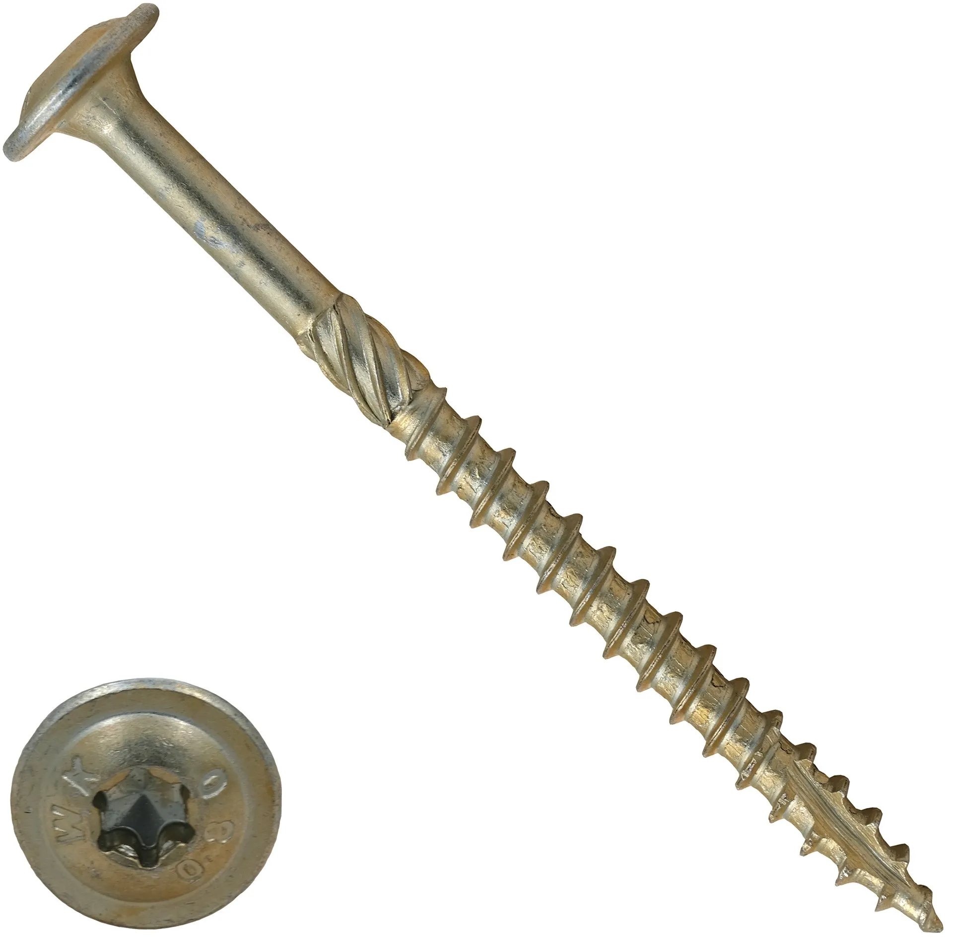 саморез констр тарельч Torx 8*140 желт 2шт\уп подв