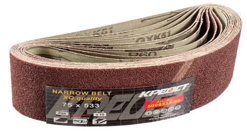 шлиф лента б\кон Р80 75*457мм (10шт) Креост