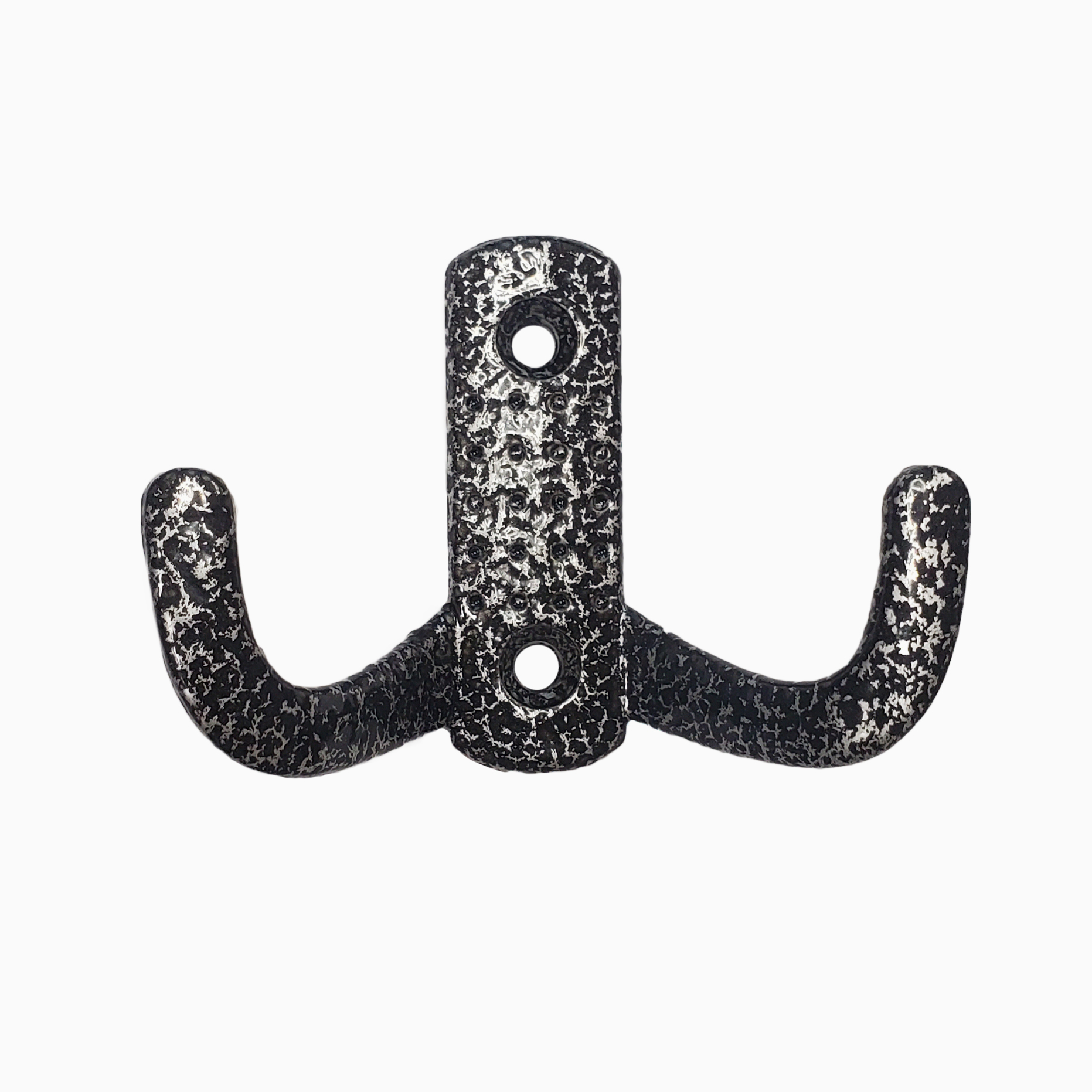 Крючок-вешалка №10 серебро\черный