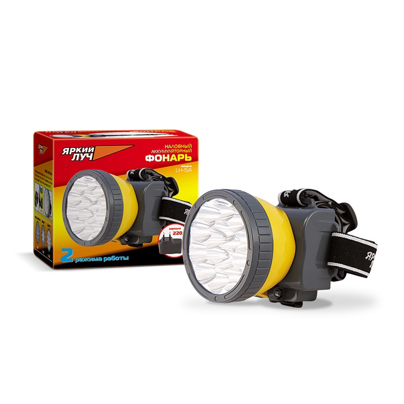 фонарь Яркий луч 15диод аккум 138843 722