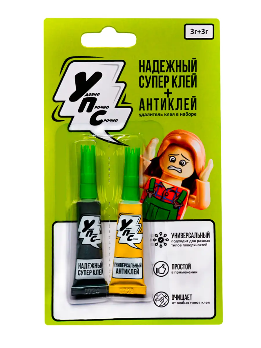супер-клей  универ+антиклей Упс 3г 57 супер-клей  универ+антиклей Упс 3г 57