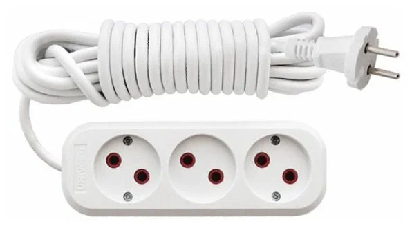 удлинитель 3м\3гн б\заз 6А Юниверсал бел161388