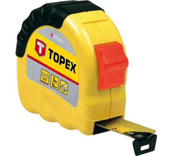 Рулетка 3м*16мм Topex 27C303 
