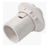 Патрон Е27 Белый резьбовой с 1кольцом 7015