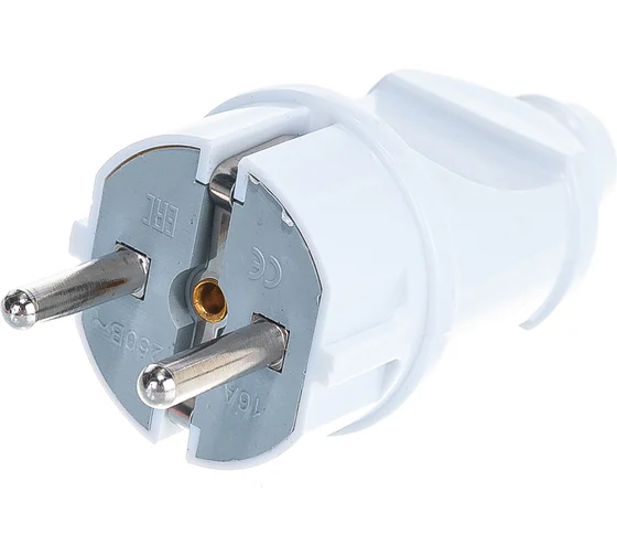 вилка 16А с\заз пл прямая Юниверсал 162062