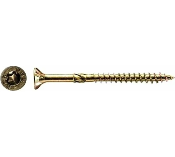 саморез констр самозен Torx 3.5*45 желт 200шт