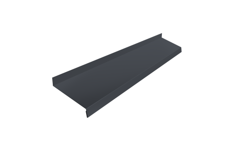 отлив Мокрый асфальт 2*0.12 (полка 7см)