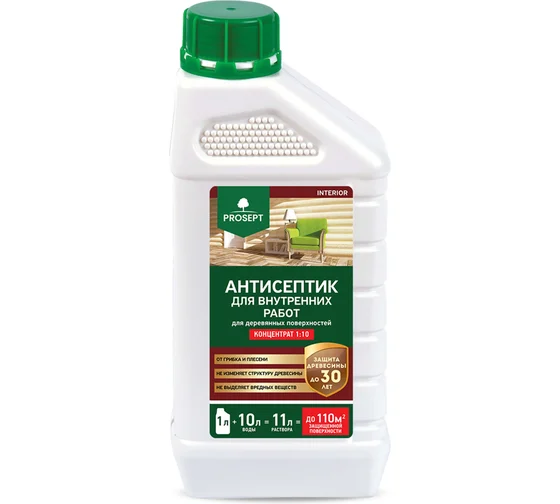 антисептик Prosept Эко Интериор д\вн\раб 1л