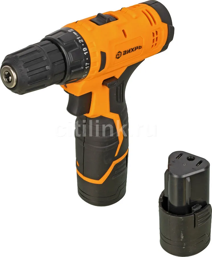Дрель-шуруповерт аккумуляторный ДА-12Л-2КА Вихрь 