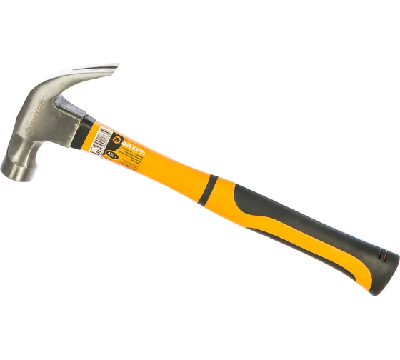 молоток-гвоздодер 450г фибергл\р Бибер 85388