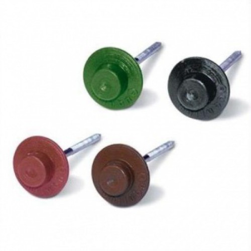 Гвозди для ондулина с лит/шляпкой (100шт) коричневые