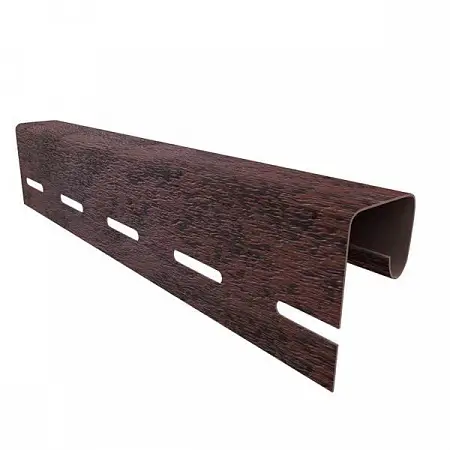 Планка-J Кирпич Коричневая Ю-Пласт