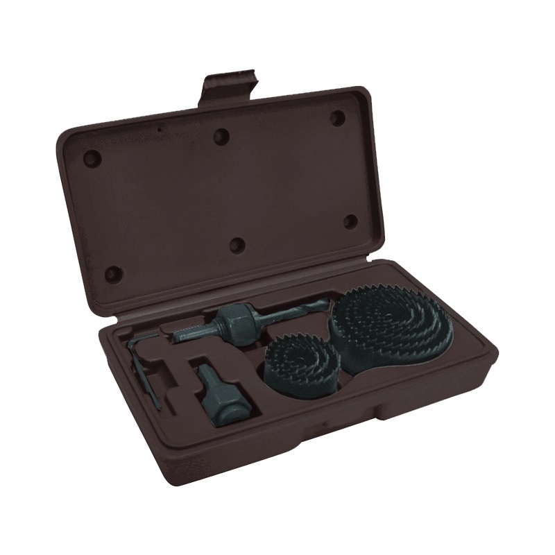 Набор коронок по дереву 19-64мм (11шт) кейс Бибер 71311