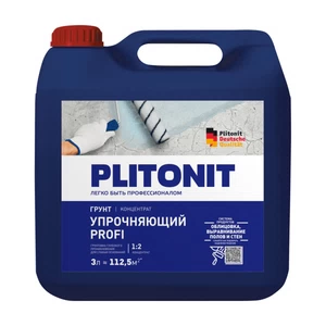 Плитонит Грунт Упрочняющ  3л Уценка