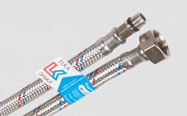 Подводка для смесителя гайка 12мм М10 60см (2шт) Елка 