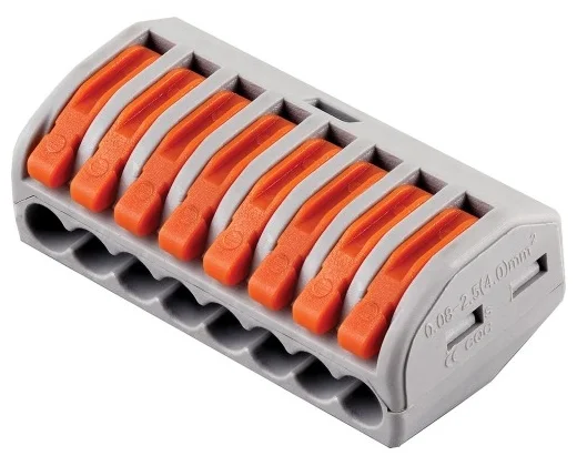 Клемма строительная-монтажная LD222-418 8-проводная