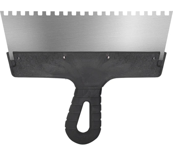 шпатель фасад 250мм нерж\зубчат МастерБибер 35215