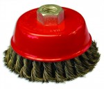 Щетка-крацовка 90мм чаш\гайк в\пр 0.5мм 3491890 