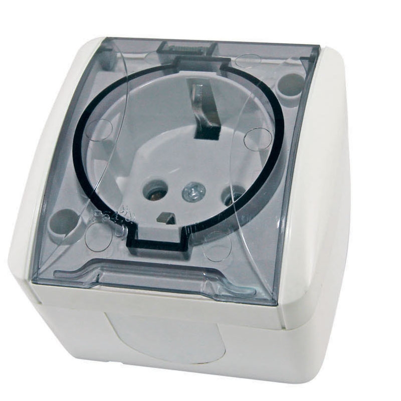 розетка 1 ОП с\заз с\кр Селигер 16А бел 1818-0007