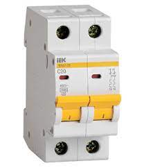 Автомат-выключатель ИЭК 20А 2-полюсной