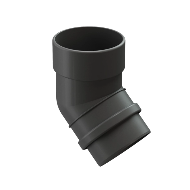 колено водосточ Docke LUX 45град графит