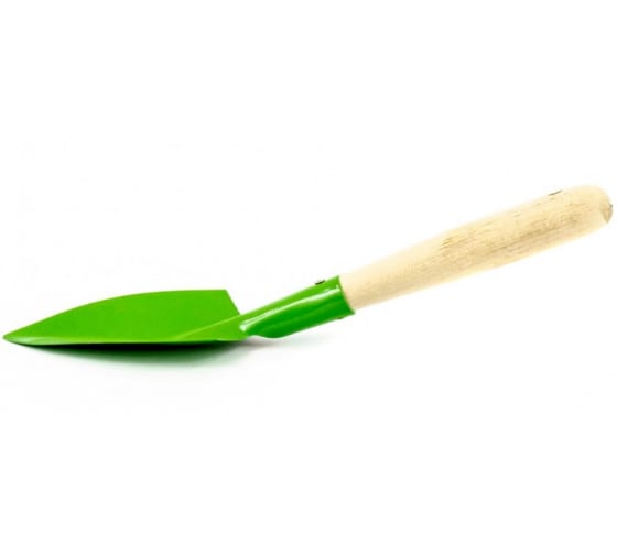 Совок посадочный с деревянной ручкой 310*70мм Сибртех 62614